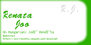 renata joo business card
