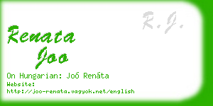 renata joo business card